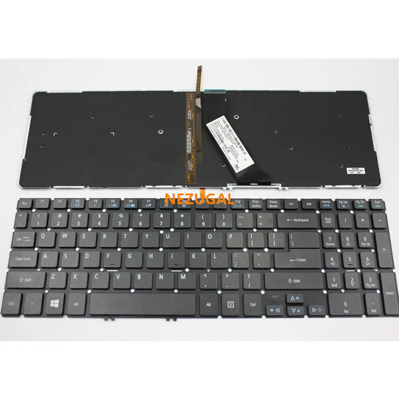 

US клавиатура для Acer VN7 571 г 591 MS2391/5 V5-573G 552G 572G Клавиатура ноутбука с подсветкой