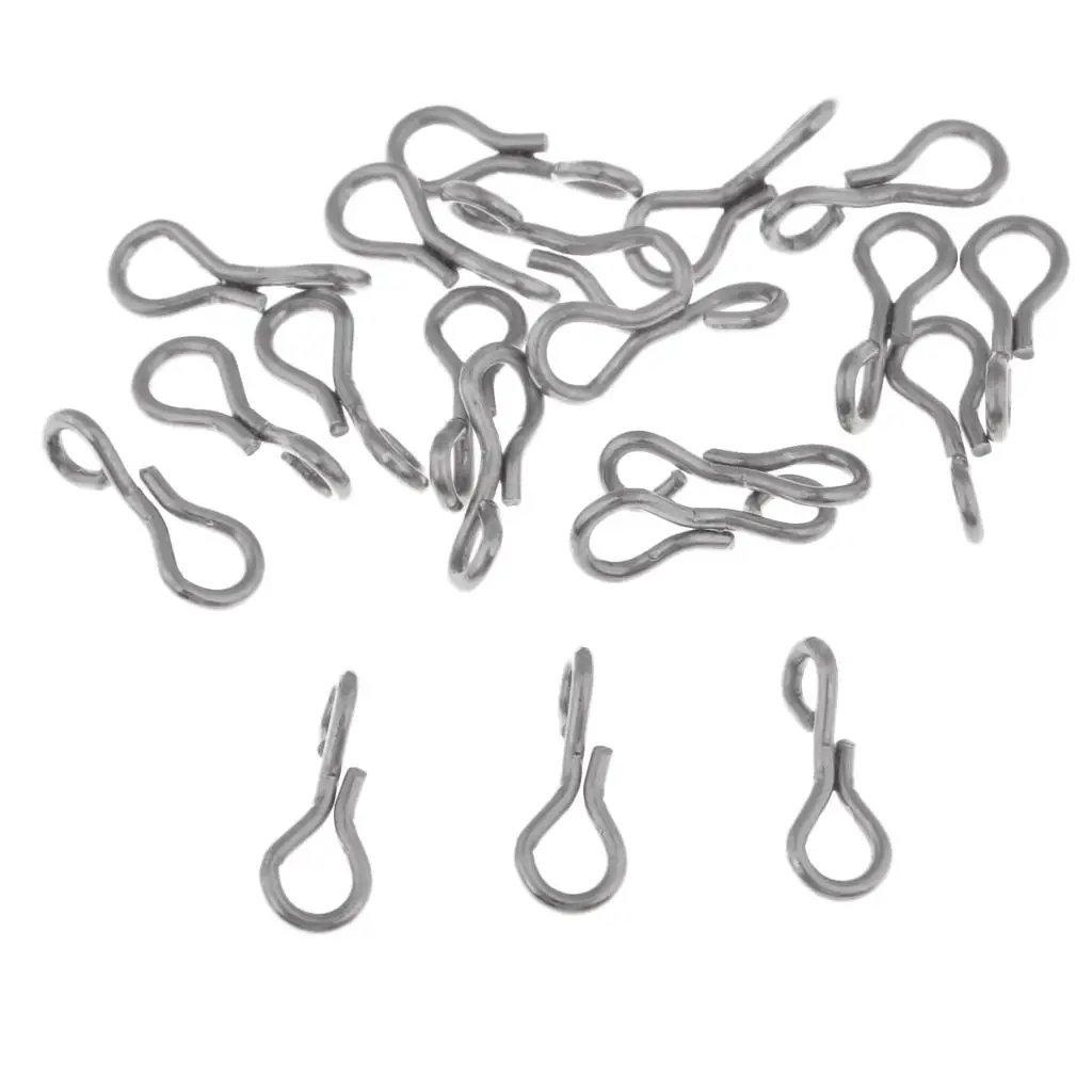 20 Pieces Fly Tying Material Fish Skull Articulated Shanks Fish Spine Durable to Use