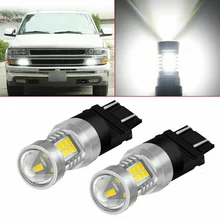 2pcs 3157 3156 LED Daytime Running Light Bulb DRL White Reverse Tail Signal Lights Automotive Tools Universal Car Accessories