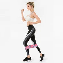 Фитнес Спорт ягодицы петли бедра тренажерный зал Прочный Нескользящие ноги клейкие тренировки попой сопротивление группа приседания упражнения