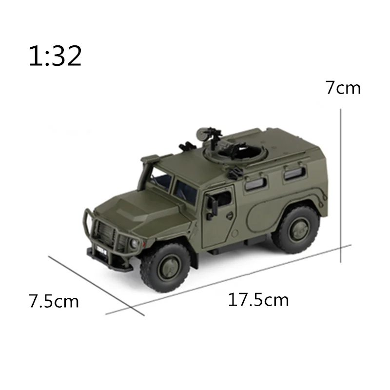 Коллекция 1:32 Масштаб 17,5 см модель русский Тигр бронированный автомобиль откатная литая под давлением сплав тяжелый грузовик дисплей для детей и взрослых