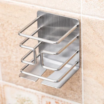 

Stainless Steel Bathroom Shaver Holders Without Nail Self Adhesive Electric Razor Storage Rack Bathroom Accessories