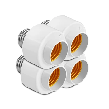 

4 Pack Tuya Smart Life Wifi Smart Light Bulb Socket Adapter E26 Switch Lamp Base Holder for Amazon Alexa Google Home