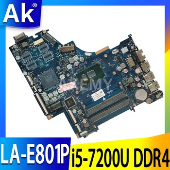 

AKemy CSL50/CSL52 LA-E801P For HP 15-BS Laptop Motherboard 924751-601 924751-001 924751-501 With i5-7200U DDR4 Tested Mainboard