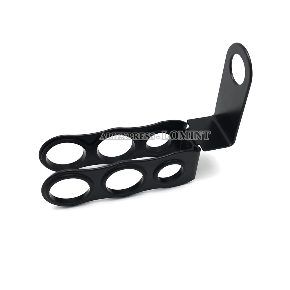 Black Hookah Hose Holder shisha Smoking Accessories 3 Holes Mouthpiece Chicha Gadgets LM-0986