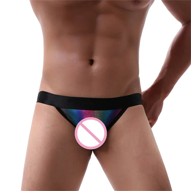 sexy panties Men's Sexy Breathable Underwear Transparent See Through Shorts Hot Lip Print Underpants сексуальное белье #3S24 (6)