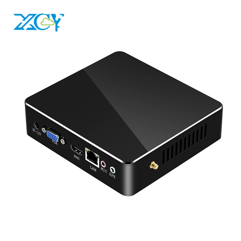 XCY мини настольный Intel i7 7500U I5 7200U I3 7100U 4 к HTPC VGA HDMI компьютер ПК 300 м WiFi Gigabit Ethernet Win10 Мини ПК геймер