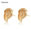 2022 New Designer 14K Gold Plated Post Earrings for Women's Fashion Statement Golden Punk Charm Earrings Party Jewelry ► Photo 3/6