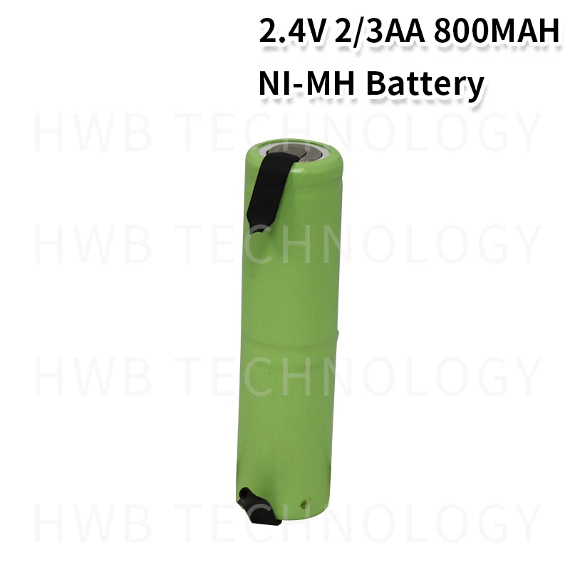 1 шт./лот ni-mh 2/3AA 800MAH 2,4 V батарея электрическая бритва аккумулятор