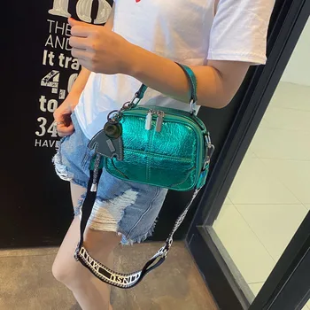

2020 New Patch Double-layer Multi-purpose Mini PU Soft Leather Shoulder Messenger Bag Fashion Handbag Female Ladies Hand Bags