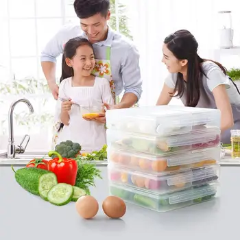 

2pcs Storage Box Lightweight Durable Plastic Compartment Household Storage Box Food Container for Restaurant Home Kitchen