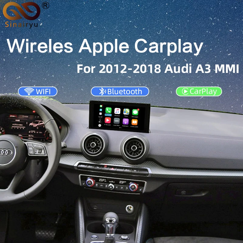 Pantalla Original inalámbrica Apple Carplay para AUDI A3 Q3, compatible
