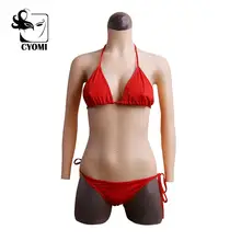 CYOMI Large Triangle Bodysuit with Arms Silicone Breast Forms Crossdress Vagina Penetration Transgender Drag Queen Silicone Boob