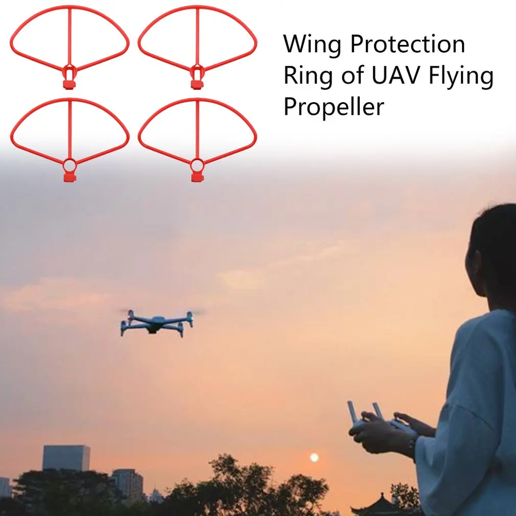 Protection Ring Propellers Blade Frame Protective Cover For X8Se Rc Drone Quadcopter Part Red Color