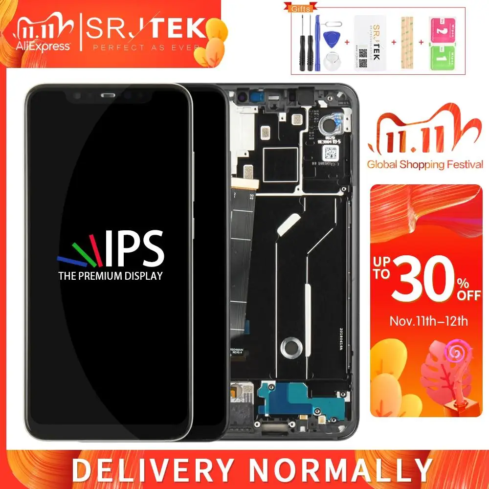 Оригинальный/OLED/IPS для XiaoMi Mi8 Дисплей Матрица сенсорный экран дигитайзер сенсор Mi