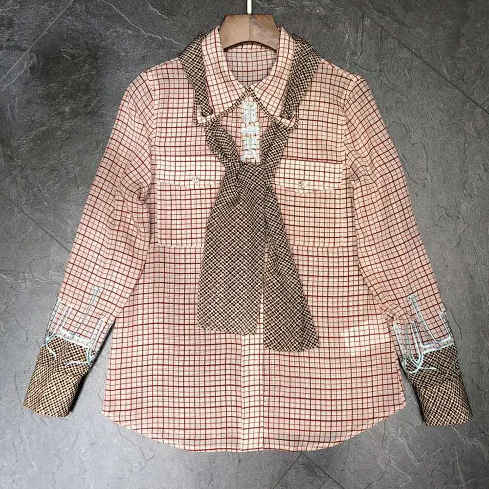 VERDEJULIAY Vintage 100% Silk Blouse Runway