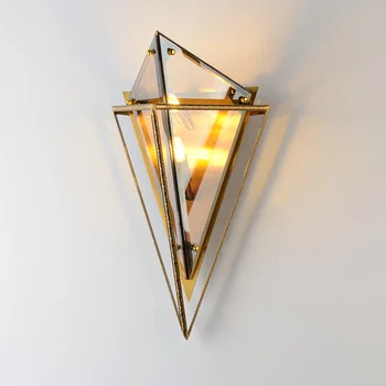 

Modern Iron Glass LED Wall Lamps Indoor Decor Sconces Bedroom Light Fixture Bedside Study Restaurant Loft Aisle Wall Light