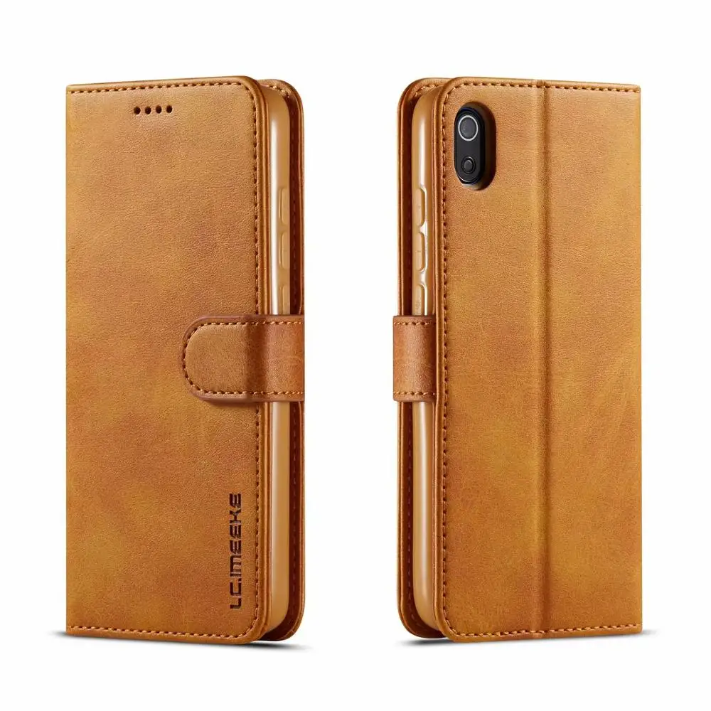 Redmi 7A кожаный чехол с откидной крышкой для Xiaomi Корпус чехол-бумажник Funda