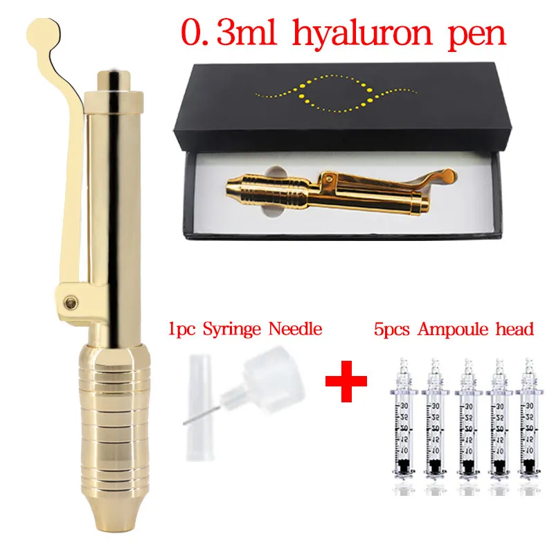 pen 5head 1needle Гиалуроновая ручка для губ инъекция гиалуроновой ручка для нанесения тату-распылитель мульти-съемка против морщин давление без иглы мезотерапия красота советы - Номер модели: pen 5head 1needle