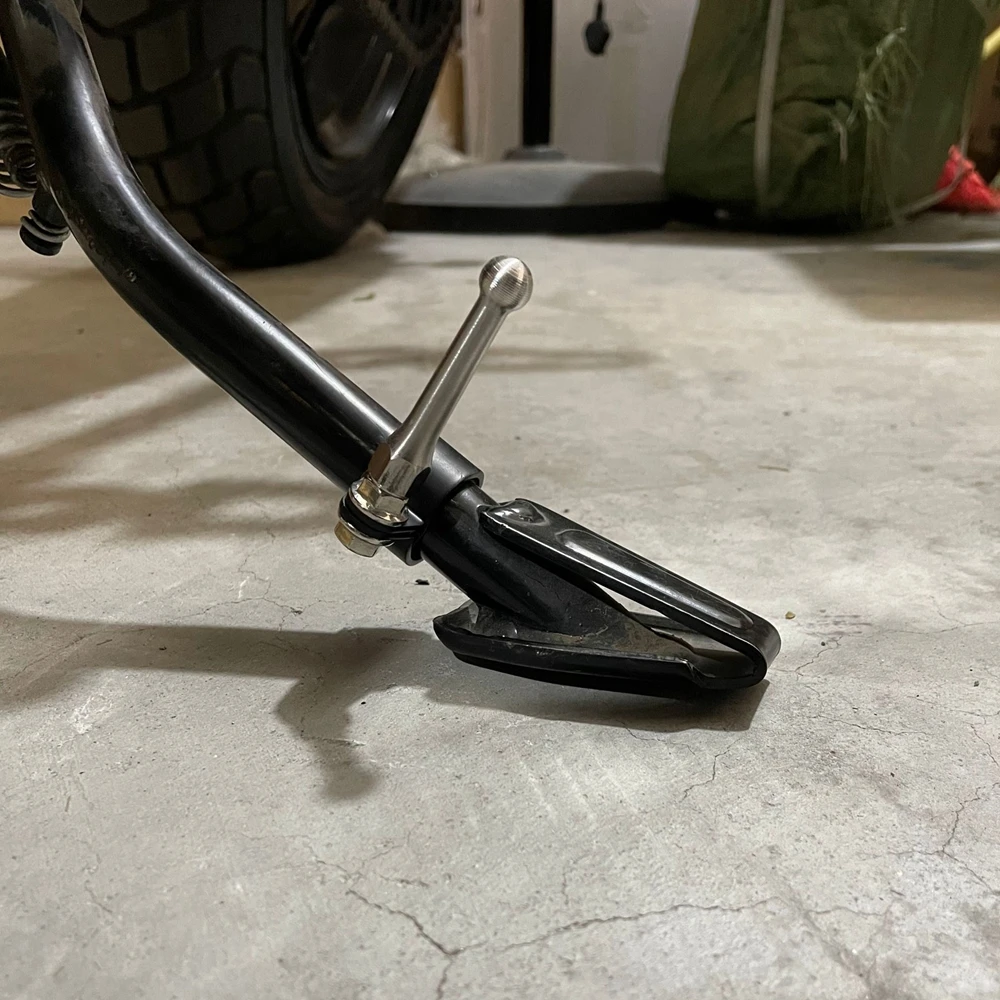 universal se encaixa motocicleta suporte kit de extensão kickstand pé pedal apoio lateral para kickstands para ducati scrambler