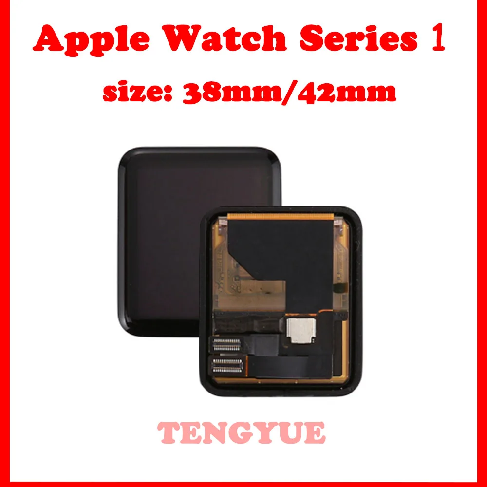 Для Apple Watch Series 1 ЖК-дисплей сенсорный экран дигитайзер 38 мм/42 мм Pantalla Замена для Apple Watch lcd+ закаленное стекло
