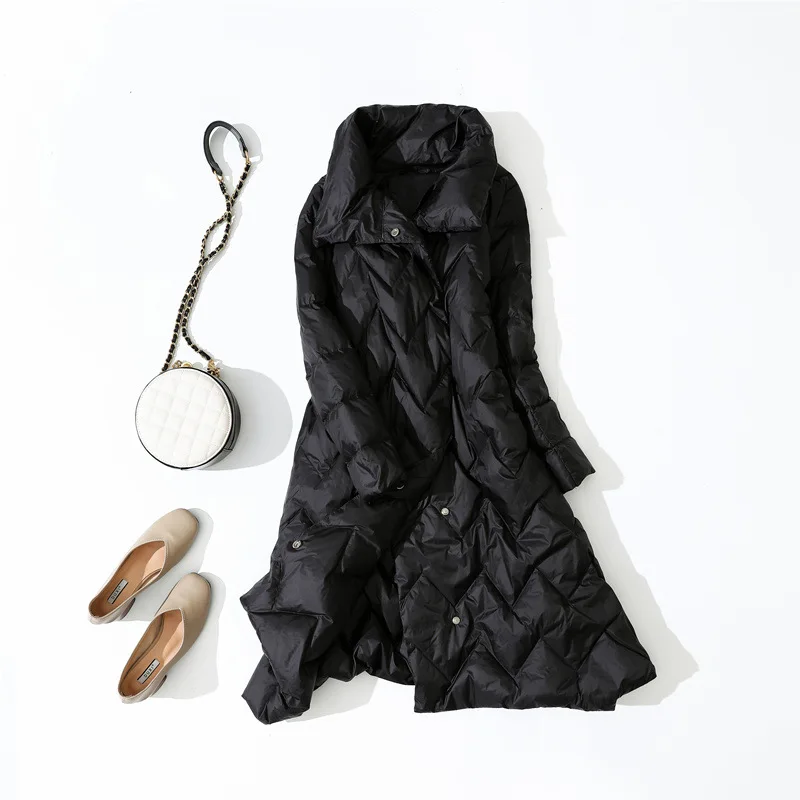 

Boollili White Duck Down Jacket Women Ultra Light Down Jacket Autumn Winter Coat Women Puffer Jacket Warm Parka Casaco