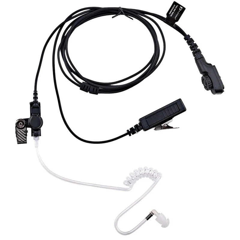 Гарнитура PD782 с акустической трубкой наушники совместимы Hytera PT580 PD702 PD780 черная