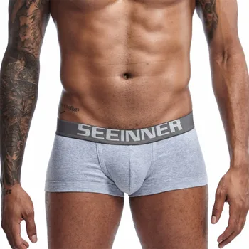 

Sexy Mens Underwear Boxer Health Sexy Underwear Shorts Underpants Solid Soft Cotton Comfortable Boxers Panties cueca homme