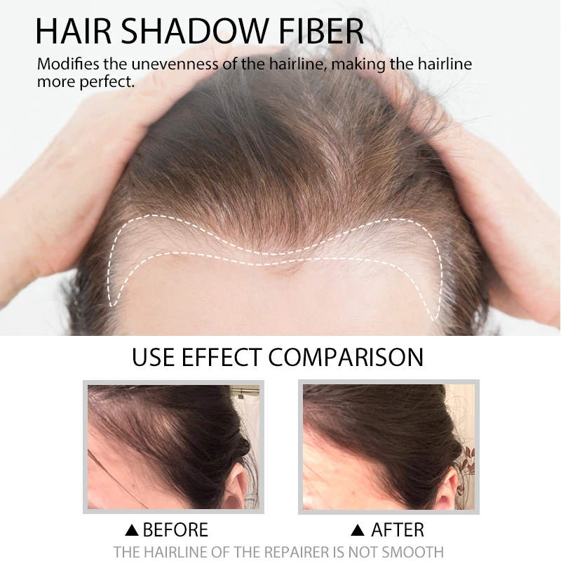 5 Colors 12g Hair Shadow Powder Waterproof Hairline Edge Control Root Cover Up Dark Brown Hair Concealer