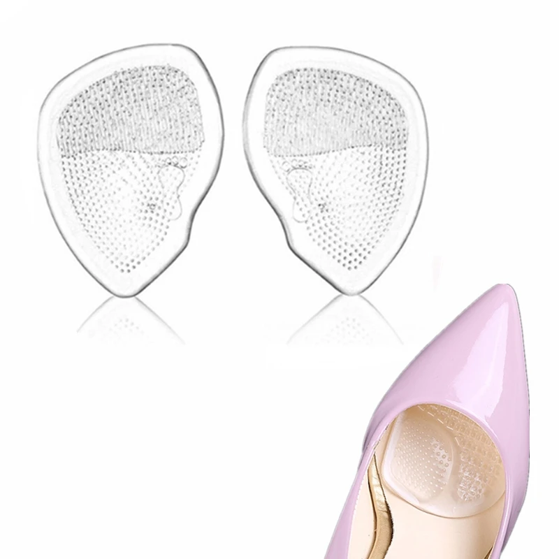 1Pair Soft Silicone Gel Insoles Heel Cushion Soles Pain Relief Protectors Spur Support Shoe Pad Feet Care Heel Insole Inserts - Цвет: 1 Pair