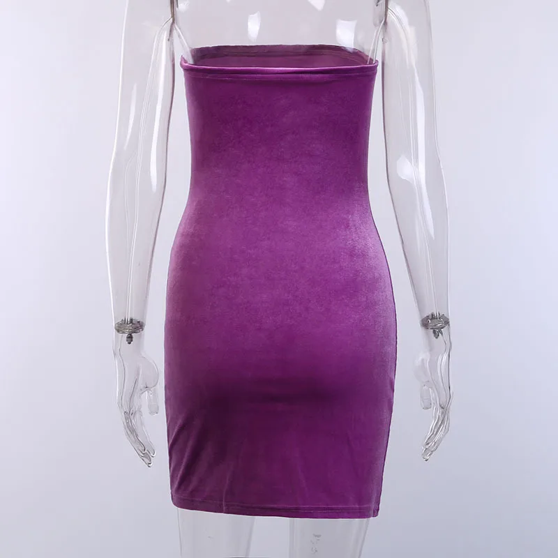 Женское бархатное мини платье LVINMW облегающее с вырезом лодочкой и принтом в виде