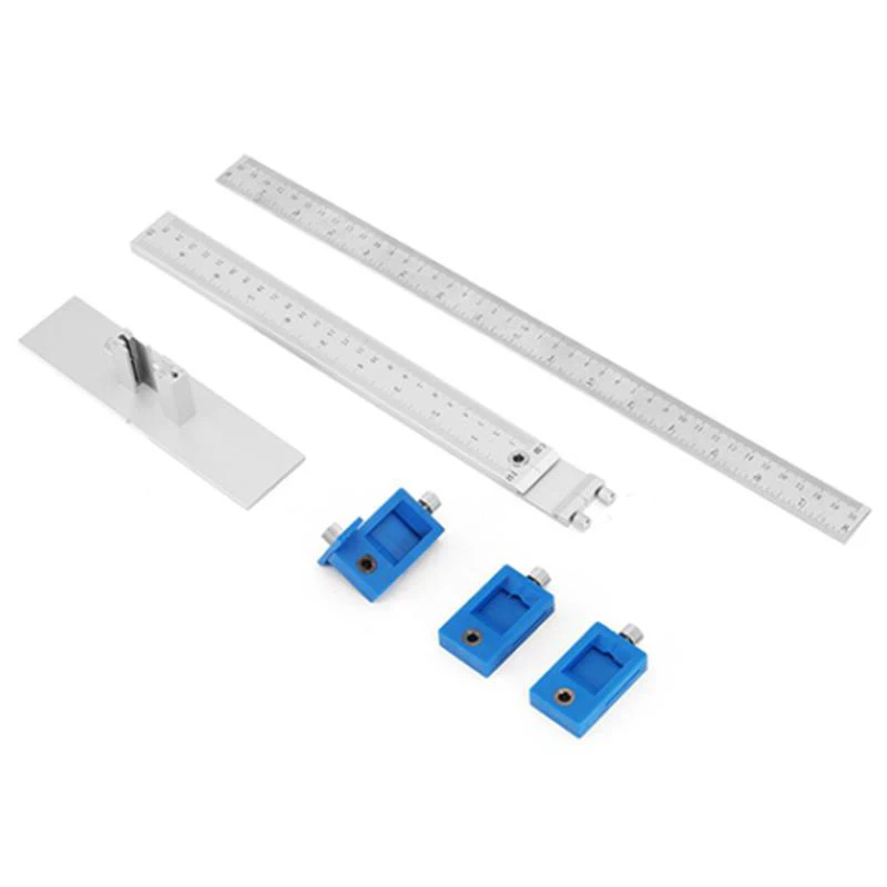 

Jig Drill guide Punch Locator Handles Door Knobs Drawers Woodworking Aluminum Alloy Cabinet
