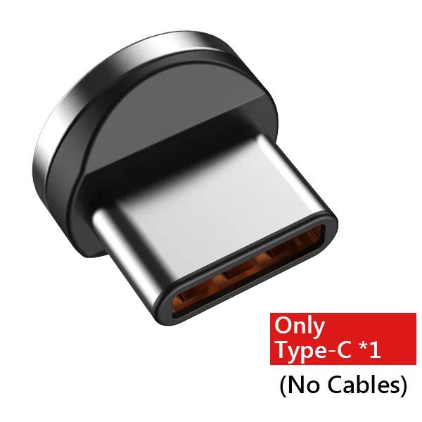 Only Type-c Plug ACCEZZ Магнитный кабель для быстрой зарядки светодиодный кабель Micro usb type C для iPhone X 7 8 11 XS samsung Магнитный шнур для Android - Цвет: Only Type-c Plug