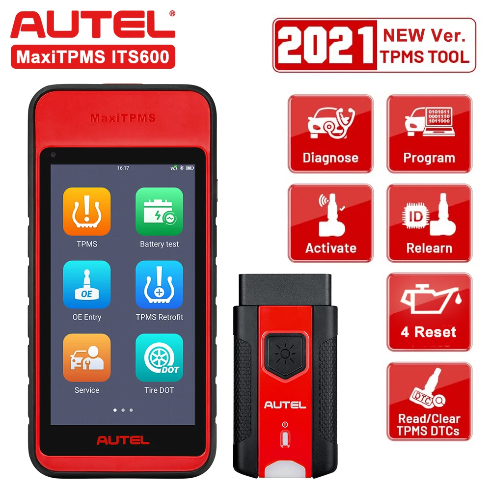 Autel MaxiTPMS ITS600 TPMS инструмент для переобучения беспроводной Android Bluetooth VCI VIN Scan MX