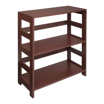 

Storage Rack Wood Shelf 3 Tier Bookcase Shelf Storage Organizer Brown Color