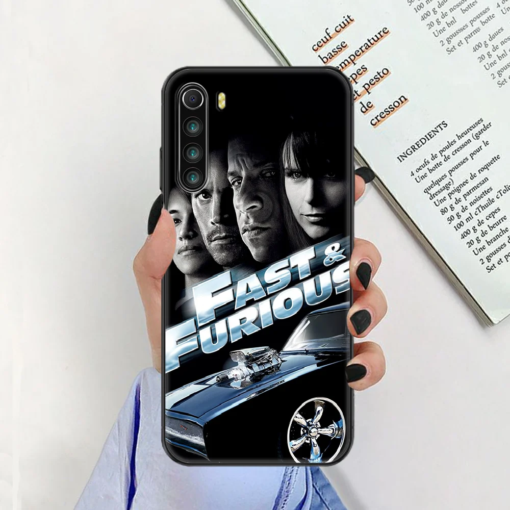 Fast and Furious Moive Phone case For Xiaomi Redmi Note 7 7A 8 8T 9 9A 9S K30 Pro Ultra black painting back silicone bumper cases for xiaomi blue Cases For Xiaomi