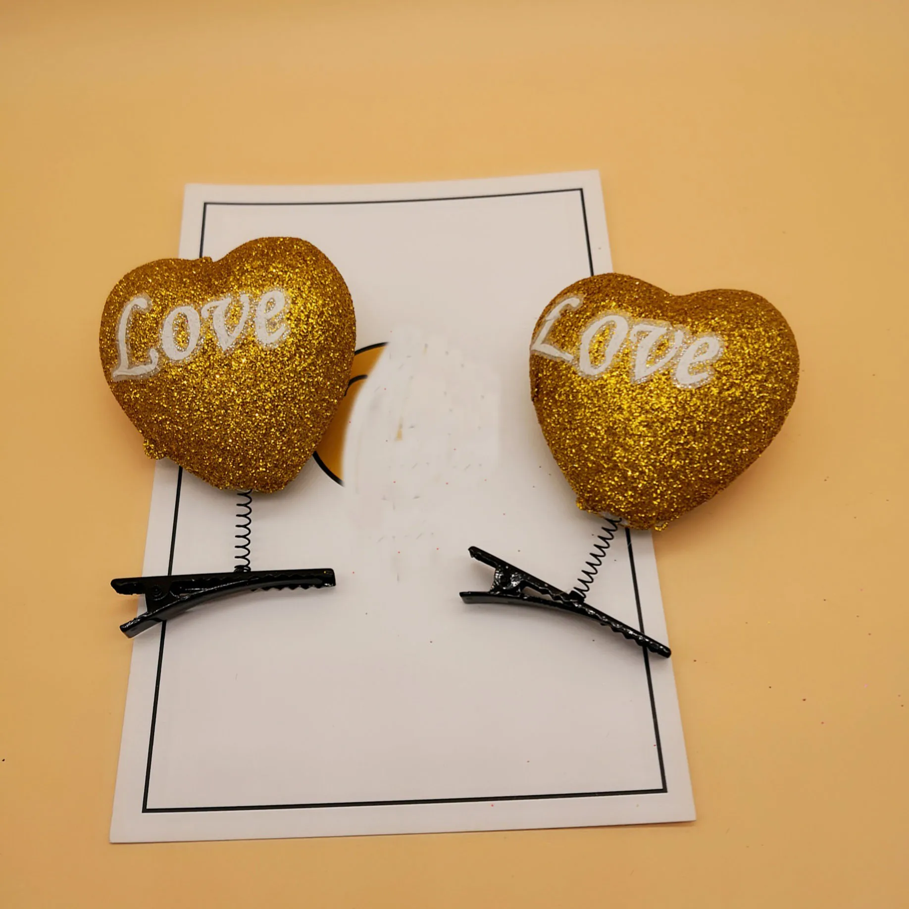 Модные заколки для волос ярких цветов с сердечками и надписью Love, заколки для волос, аксессуары для волос для девочек на День святого Валентина, вечерние украшения