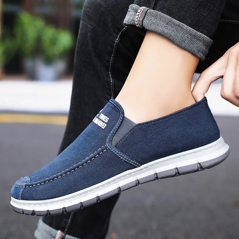 Men Shoes Spring Men Canvas Shoes Flat Casual Shoes Lace Up Comfortable Breathable Shoes Man Flats Size 39-44 Sneakers Men 3