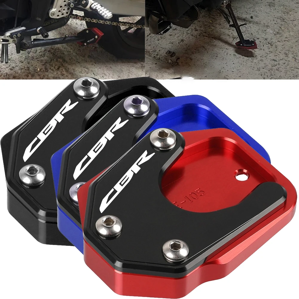 cb150r motocicleta kickstand pé lateral almofada de extensão suporte placa