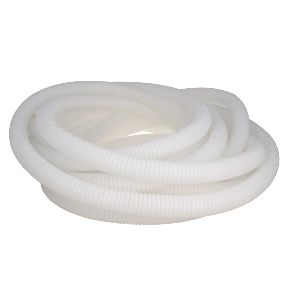PP21.2 x8m White PP15.8 PP21.2 серый/белый гибкий гофрированный трубчатый шланг 2~ 20 м длиной полипропилен(ПП) Кабельный трубопровод шланг 1 шт - Цвет: PP21.2 x8m White