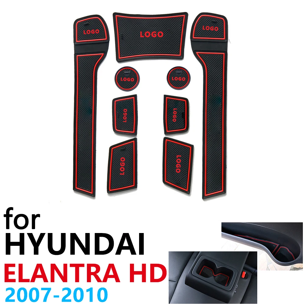Противоскользящий резиновый коврик для чашки Hyundai Elantra HD 2007 ~ 2010 2008 2009 аксессуары