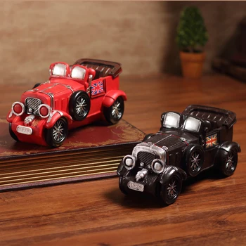 

Vintage American Master Car Resin Model Collection Ornaments Wine Cabinet Cafe Bar Decorations Convertible Sports Car