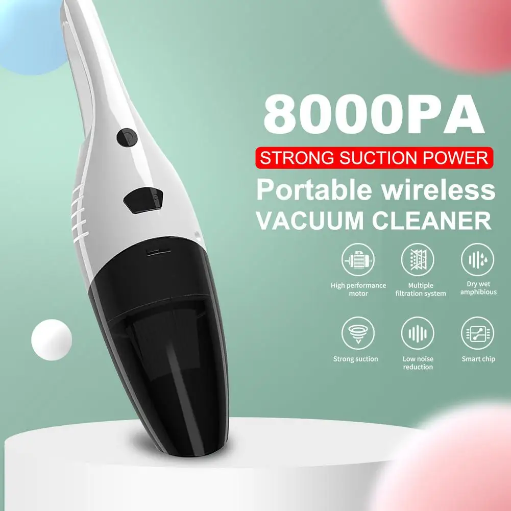 buy car washer 8000Pa Cordless Mini Auto Interior Vacuum Cleaners Wireless Car Vacuum Cleaner High Power Suction Handheld Car Vaccumme Washer foam cannon for pressure washer