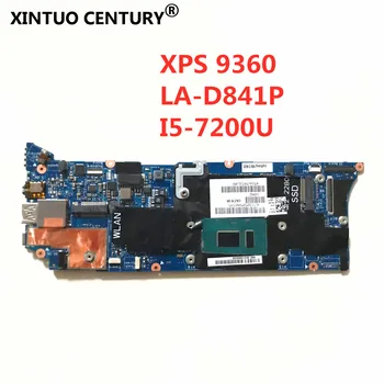 

DELL LA-D841P Laptop motherboard for Dell XPS-13 9350 original mainboard 8GB-RAM I5-7200U