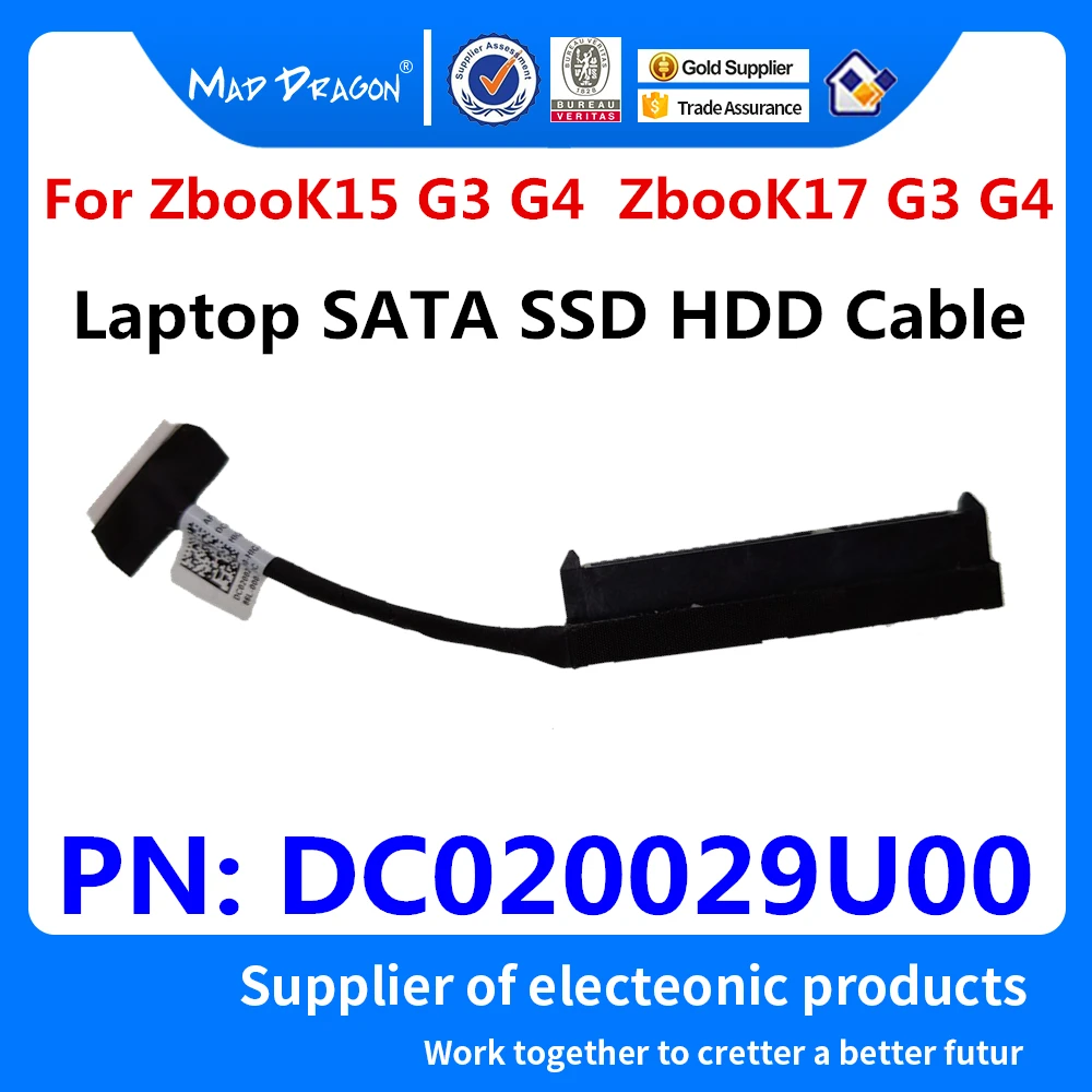 Probook G3 G4 Compatible DC020029U00 SSD Hard Drive Cable HDD Cable Connector for HP HP ZBOOK 15 17