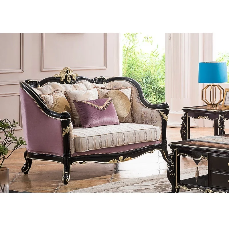 European style luxury furniture leather sofa set esigns 3 2 1 WA529