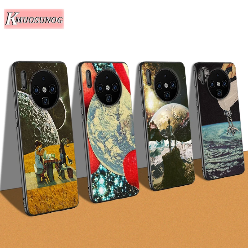 

Trippy Art aesthetic Space for Huawei Mate 30 20 10 Pro Lite Back Shell for Huawei Y9 Y7 Y6 Pro Y5 2019 2018 Phone Case