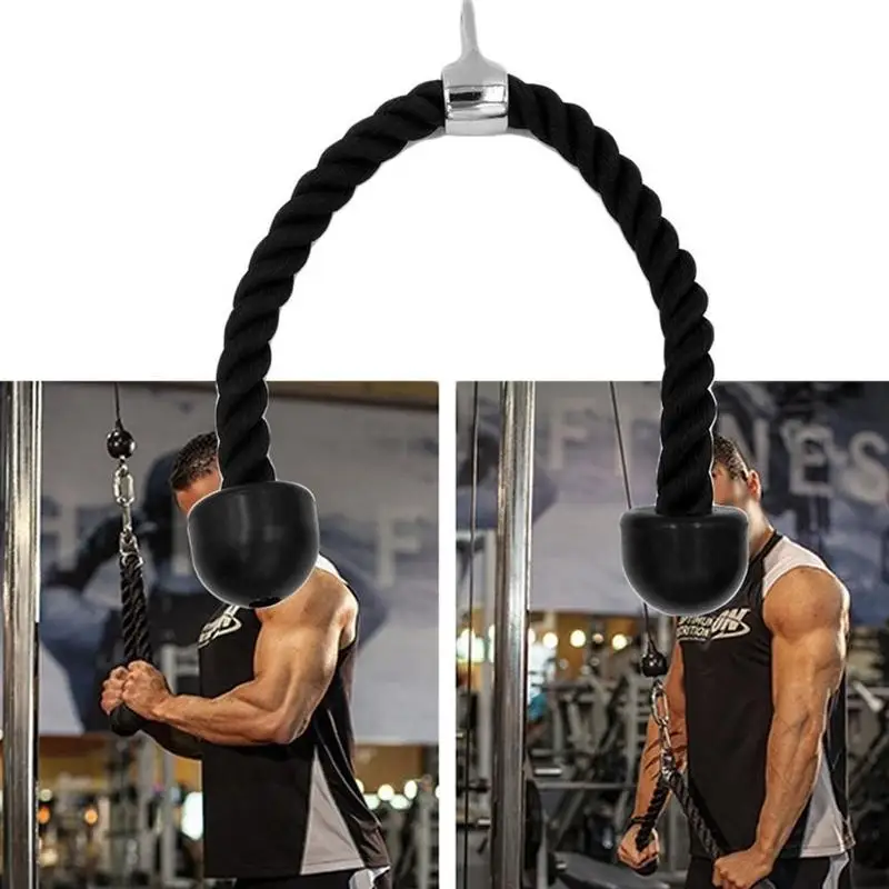 Touw Buik Crunches Kabel Pull Down Zijtakken Biceps фитнес тело Touw строительство Обучение тяга Spier тренажерный зал H3I3
