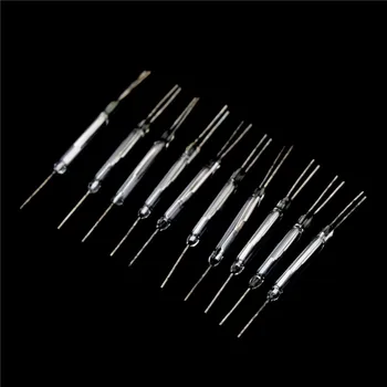 

10PCS Reed Switch Magnetic Control Switch Glass Reed Switches Glass Normally Open Contact For Sensors300VDC 10W 3*20MM