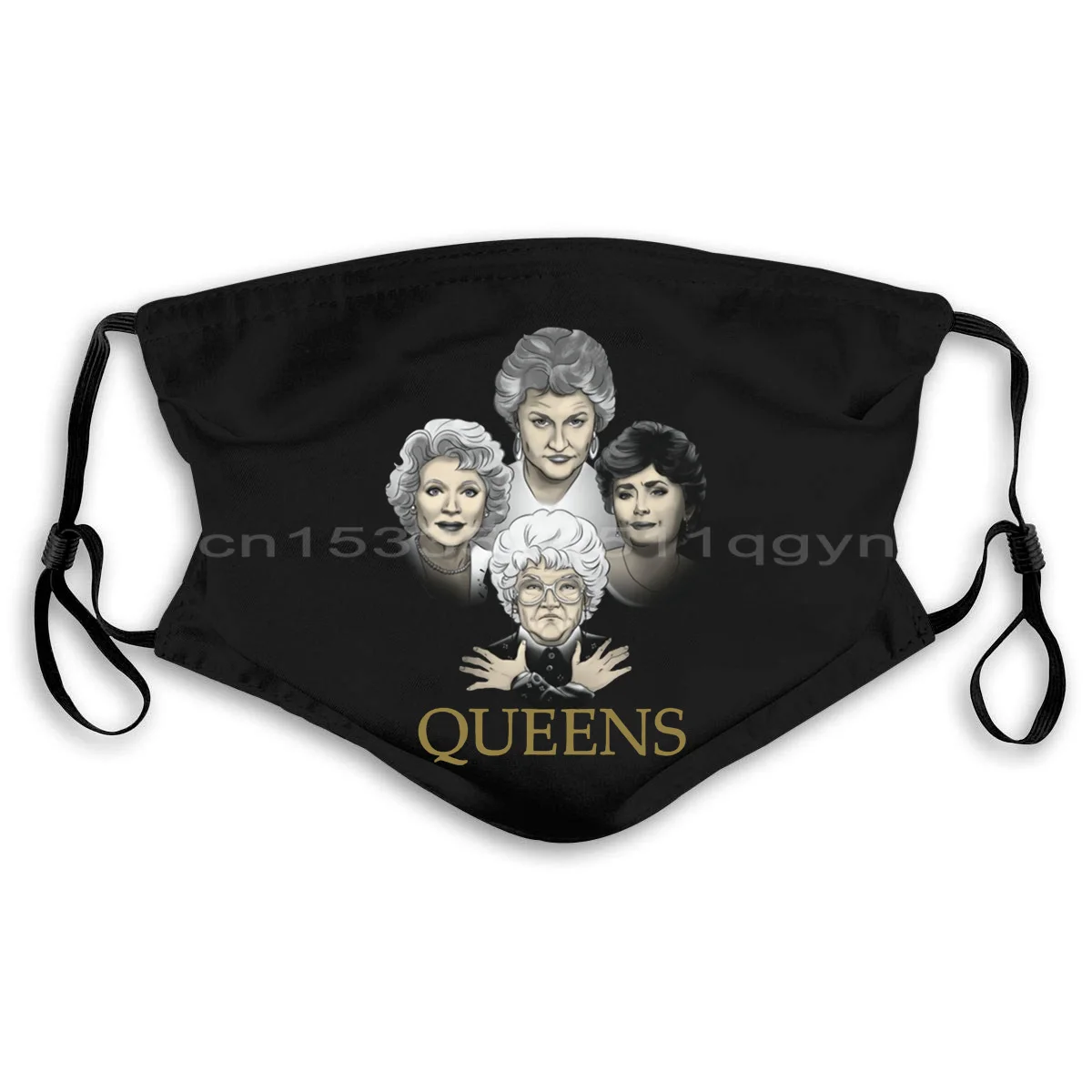 Золотой Queens маски с принтами &quotОтряд целей Золотая рубашка для девочек футболки
